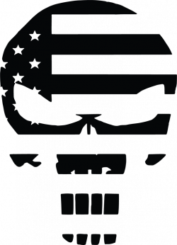 Punisher Skull American Flag | US Military - Active Service - First ...