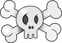 clipartist.net » Clip Art » Skull Pirate Flag Halloween SVG