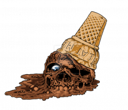 Chocolate Death Cone - Ice Cream Skull by yummytacoburp69 on DeviantArt