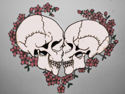 Free Drawn Skull love, Download Free Clip Art on Owips.com