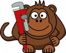 clipartist.net » Clip Art » monkey wrench super duper SVG