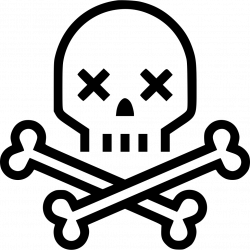 Skull Crossbones Skeleton Death Svg Png Icon Free Download (#561416 ...