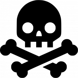 Skull Crossbones Skeleton Death Svg Png Icon Free Download (#561457 ...