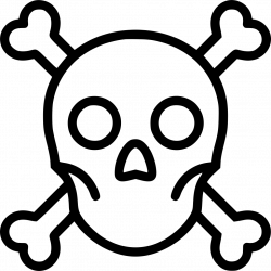Skull Crossbones Anatomy Warning Poison Svg Png Icon Free Download ...