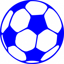 Blue Soccer Ball Clip Art at Clker.com - vector clip art online ...