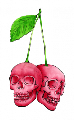 Cherry Skull by Hummingbird26 on DeviantArt