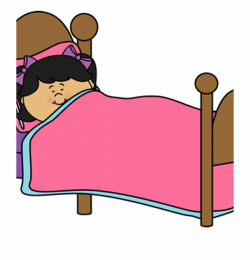 Zzz Cliparts Borders - Girl Sleeping In Bed Clipart Free PNG ...