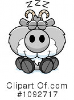 Sleeping Goat Clipart #1 - 2 Royalty-Free (RF) Illustrations