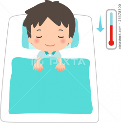 A man sleeping comfortably at room temperature - Stock ...