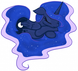 Sleeping Luna by MalwinaHalfMoon on DeviantArt