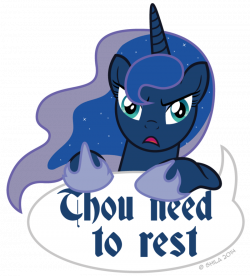 Luna tells you to go to sleep by LittleHybridShila on DeviantArt