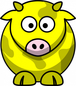 Yellow Cow 2 Clip Art at Clker.com - vector clip art online, royalty ...