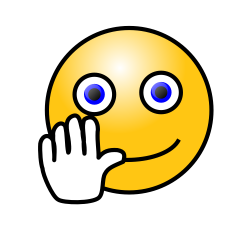 Free Smiley Face Waving Goodbye, Download Free Clip Art, Free Clip ...