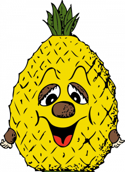 Pineapple Cartoon Fruit Clip art - Hawaiian Luau Clipart 600*825 ...