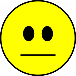 Clipart - Indifferent smiley