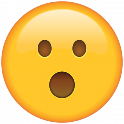 Surprised Face Emoji - Shocked by an unexpected turn of events? This ...