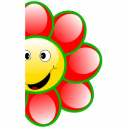 Small Clipart Smiles - Happy Smiling Flower Cartoon - smile ...