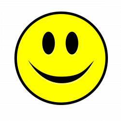 Clipart - Smiling Smiley simple yellow