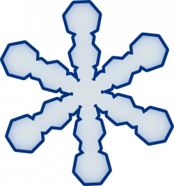 Snowflake Clipart | Simple Snowflake clip art - vector clip art ...