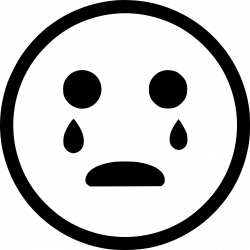 Crying Trouble Stress Smile Smiley Svg Png Icon Free Download ...