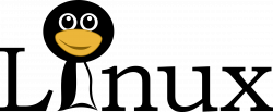 Linux text with funny tux face Icons PNG - Free PNG and Icons Downloads
