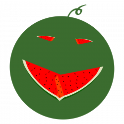 Clipart - watermelon-face