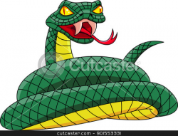 Angry snake stock vector