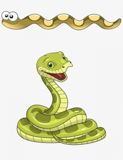 Cartoon Snake, Snake Clipart, Cobra, Ancistrodon Acutus PNG ...