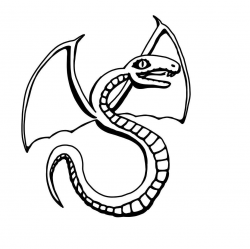 Flying snake | RPG art by Chris Booth | Tribal tattoos, Rpg ...