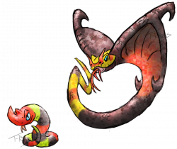 Flying Snake Fakemon by T-Reqs on DeviantArt