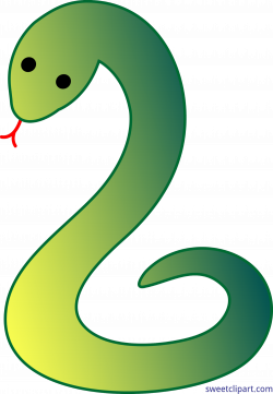 Snake Simple Green Clip Art - Sweet Clip Art