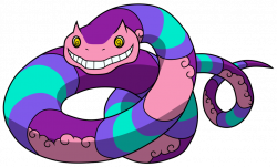 151 Poison Fakemon 10: Cheshire Snake by BatterymanAAA on DeviantArt