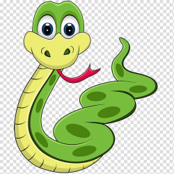 Green and yellow snake illustration, Snake Python Piedmont ...