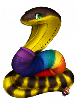Rainbow Australian Tiger Snake by Jokerkitty -- Fur Affinity [dot] net