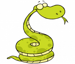 Snake Vipers Clip art - Cute cartoon painted green snake 1260*1088 ...