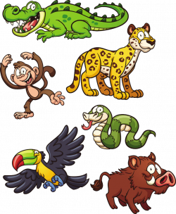 Jungle Animal Snake Jaguar Clip art - cartoon animals 822*1000 ...