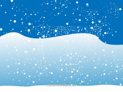 Christmas Winter Snow Scene Clip Art | Christmas Snow Free Clipart ...