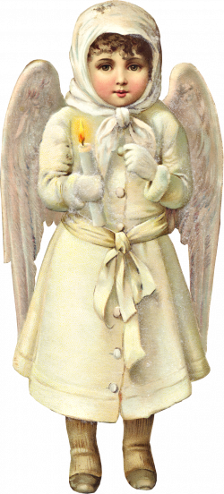 Victorian Christmas Snow Angel Graphic