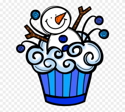 Winter Cupcake Clip Art - Png Download (#317811) - PinClipart