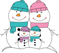68+ Snowman Family Clipart | ClipartLook
