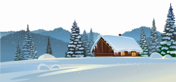 Winter House And Snow Ground Png Clipart Image | jokingart.com Snow ...