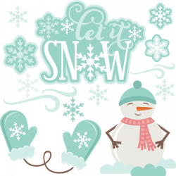 Let It Snow SVG cutting files snowman svg cuts winter svg cut files ...