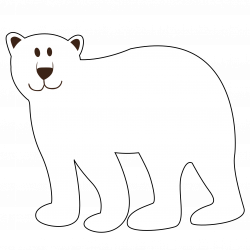 Polar bear clip art black and white free clipart 8 - Clipartix