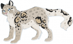 Snow Leopard by Pinky-Poodle on DeviantArt
