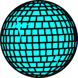Snow Disco Ball Blau Clip Art at Clker.com - vector clip art online ...