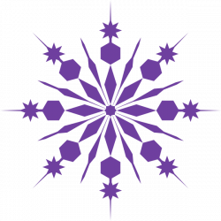 Snowflake Clip Art | Purple Snowflake Clip Art at Clker.com - vector ...