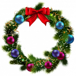 Transparent Christmas Decorated Wreath PNG Clipart | сніговики ...
