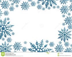 Snowflake Circle Border Clip Art | Snowflake border with ...