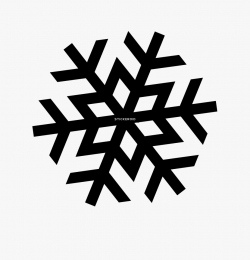 Black Snowflake Clipart Transparent Background , Png - Black ...