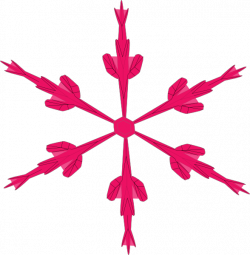 Skinny Pink Snowflake Clip Art at Clker.com - vector clip art online ...